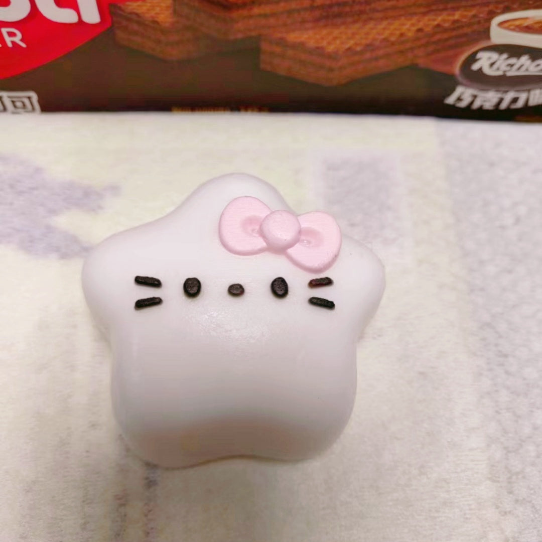 00040 DIY Handmade Kitty Star Taba Squishy Toy