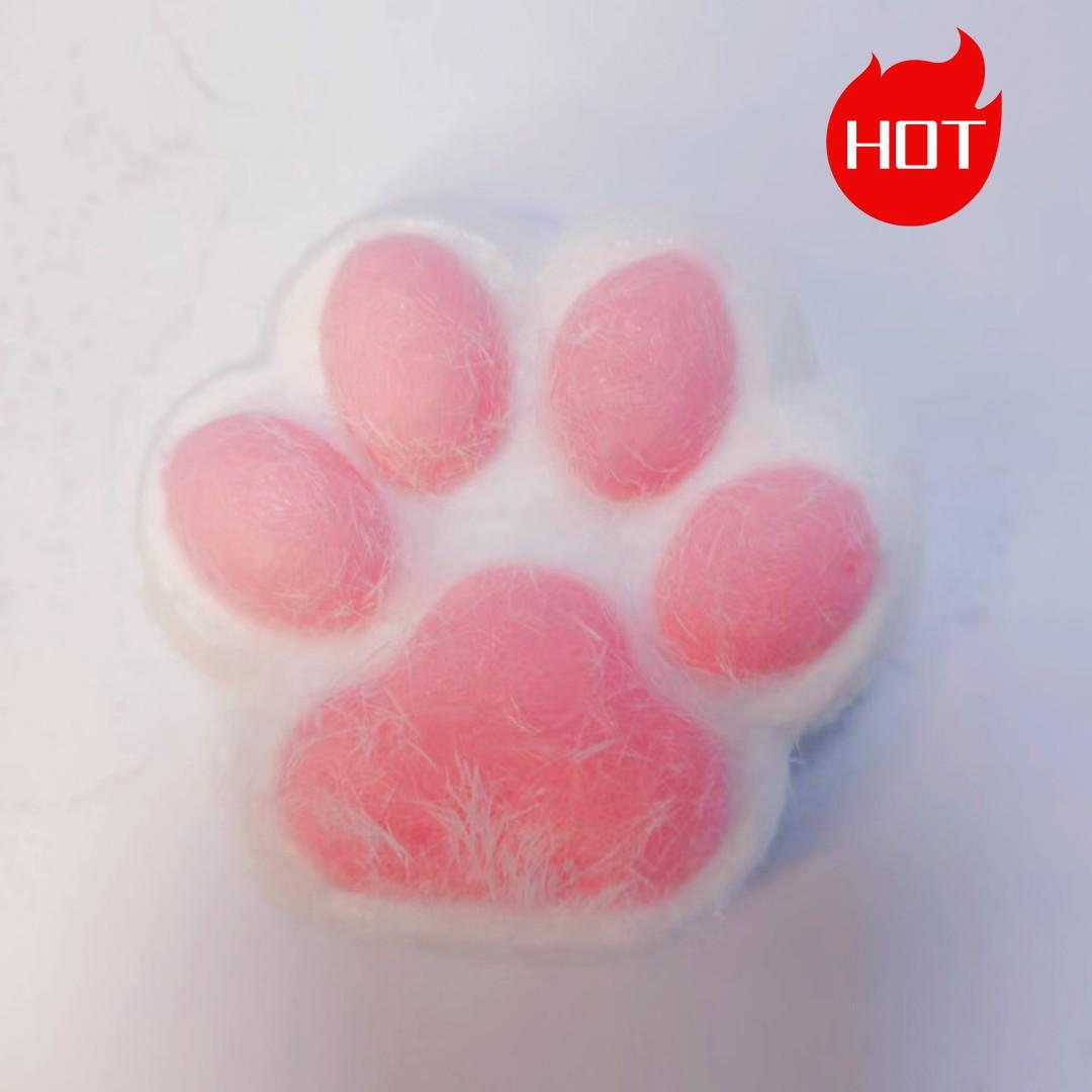 0004 handmade cat paw pink