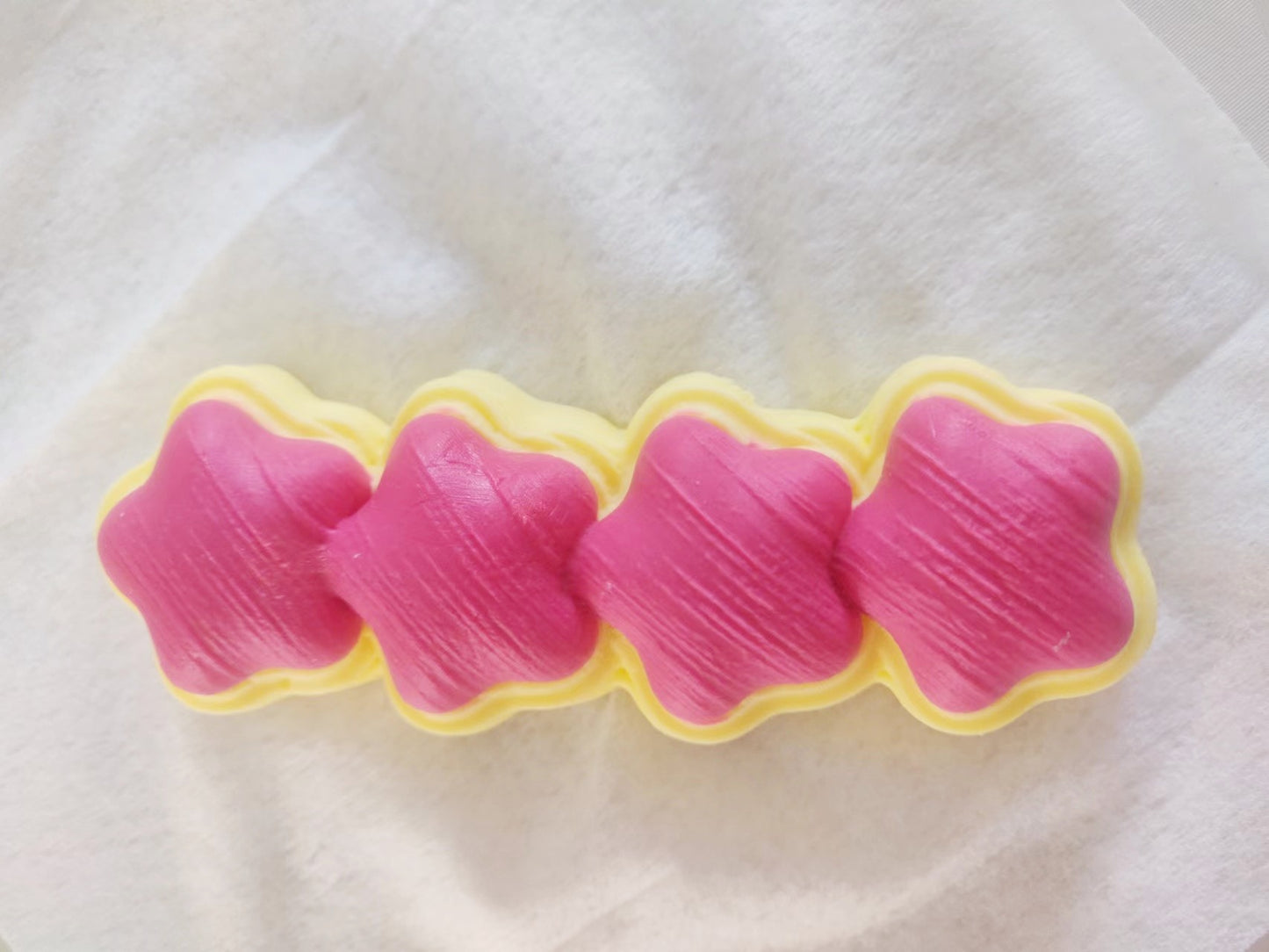 0001 Handmade Star Cream Bar Silicone squishy toys