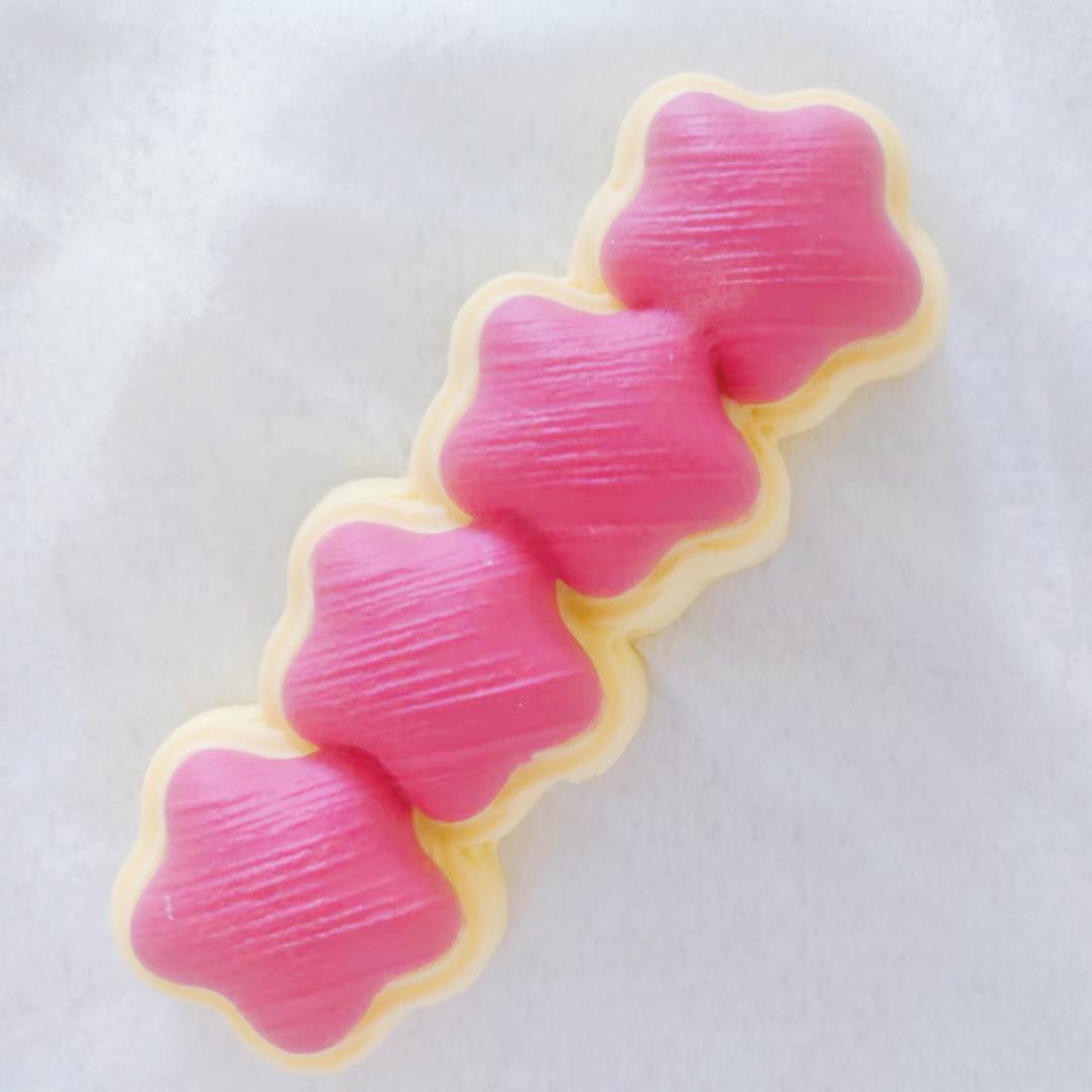 0001 Handmade Star Cream Bar Silicone squishy toys