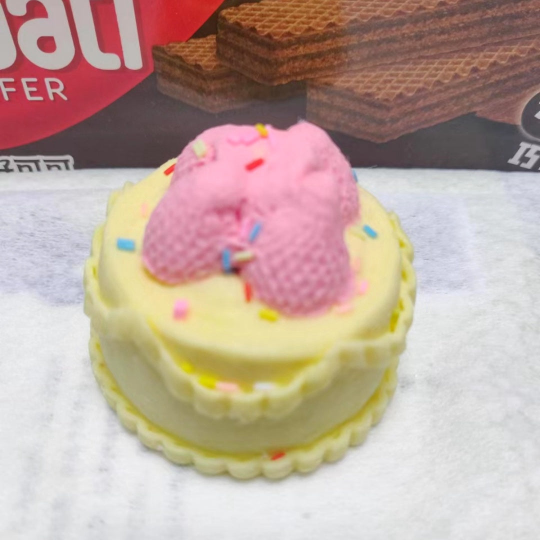 00040 DIY Handemade Strewberry Cake Taba Squishy Toy