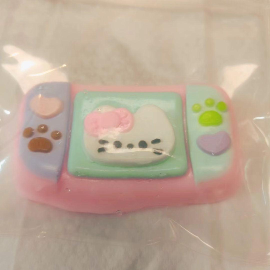 00046 Handmade Kitty Game Taba Squishy Toy